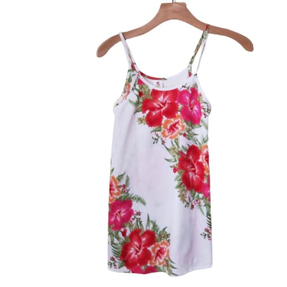 2 For $5 Sale Rima Beachworld White  Floral Top Adjustable  Straps  Large - Picture 10 of 10